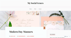 Desktop Screenshot of mysocialgraces.com